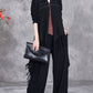 Women Autumn Artsy Stripe Knitted Tassel Cardigan Coat