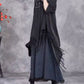 Women Autumn Artsy Stripe Knitted Tassel Cardigan Coat