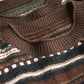 Women Casual Autumn Stripe Jacquard O-Neck Sweater