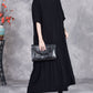 Women Autumn Artsy Jacquard Knitted Half-Turtleneck Dress