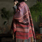 Women Artsy Stripe Tassel Cotton Shawl Scarf