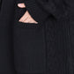 Women Autumn Artsy Solid V-Neck Knit Cardigan Coat