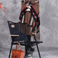 Women Vintage Winter Plaid Tassel Shawl Scarf