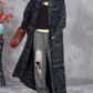 Women Autumn Artsy Solid Stand Collar Knit Cardigan Coat