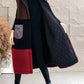 Winter Casual Fleece Colorblock Hooded Vest Coat