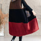 Winter Casual Fleece Colorblock Hooded Vest Coat