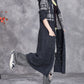 Women Autumn Artsy Hollow Out Knit Cardigan Hooded Coat