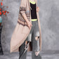 Women Autumn Artsy Knit Cardigan Hooded Sweater Coat