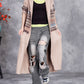 Women Autumn Artsy Knit Cardigan Hooded Sweater Coat