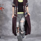 Women Autumn Artsy Knit Cardigan Hooded Sweater Coat