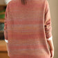 Women Vintage Autumn Solid O-Neck Loose Knit Sweater