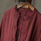 Women Autumn Vintage Stand Collar Solid 100%Linen Padded Coat