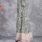 Women Autumn Artsy Floral Strap Knit O-Neck Dress