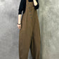 Women Casual Solid Cotton Loose Jumpsuits