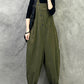 Women Casual Solid Cotton Loose Jumpsuits