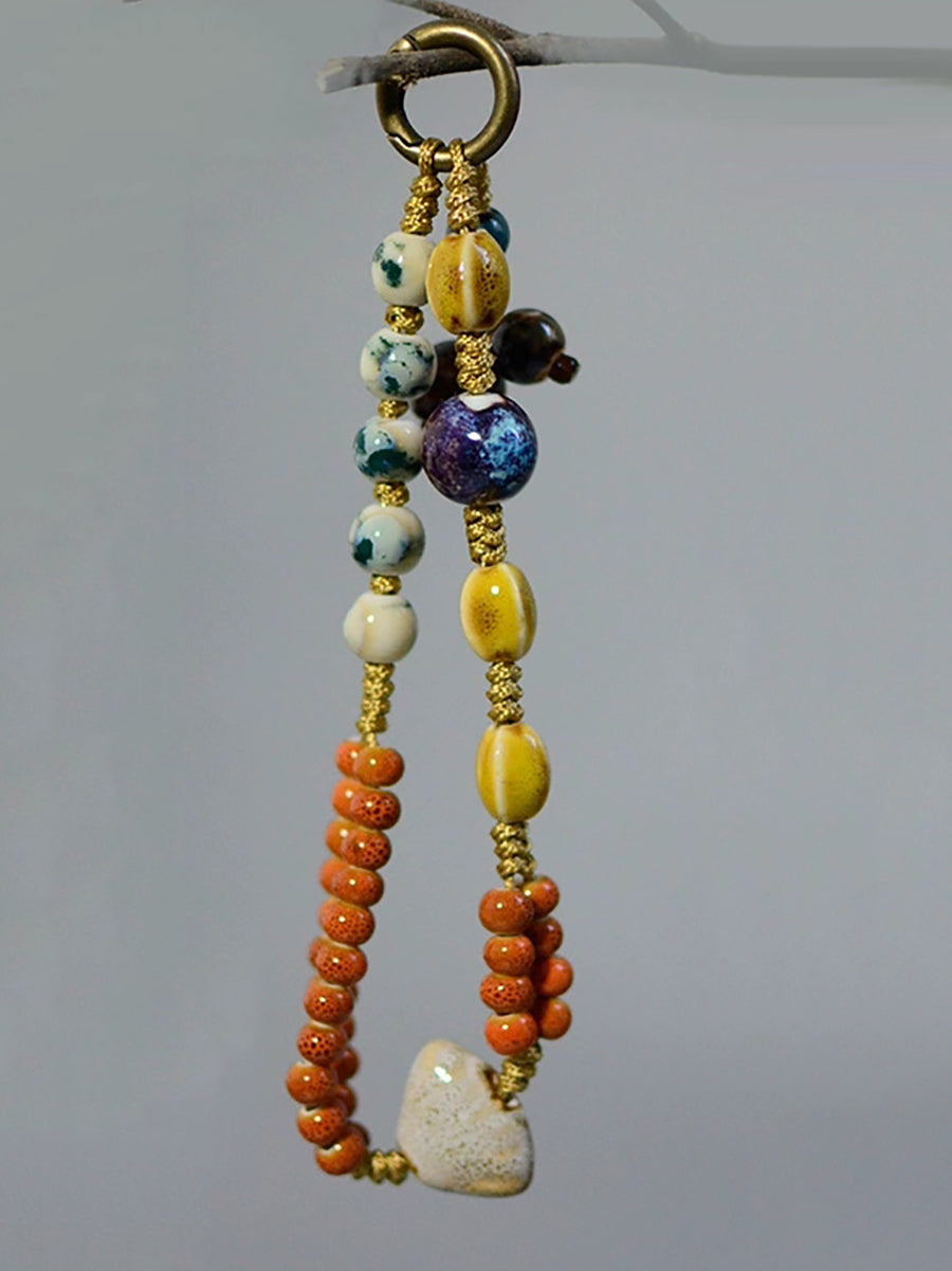 Colorful Beads Weave Wrist Chain