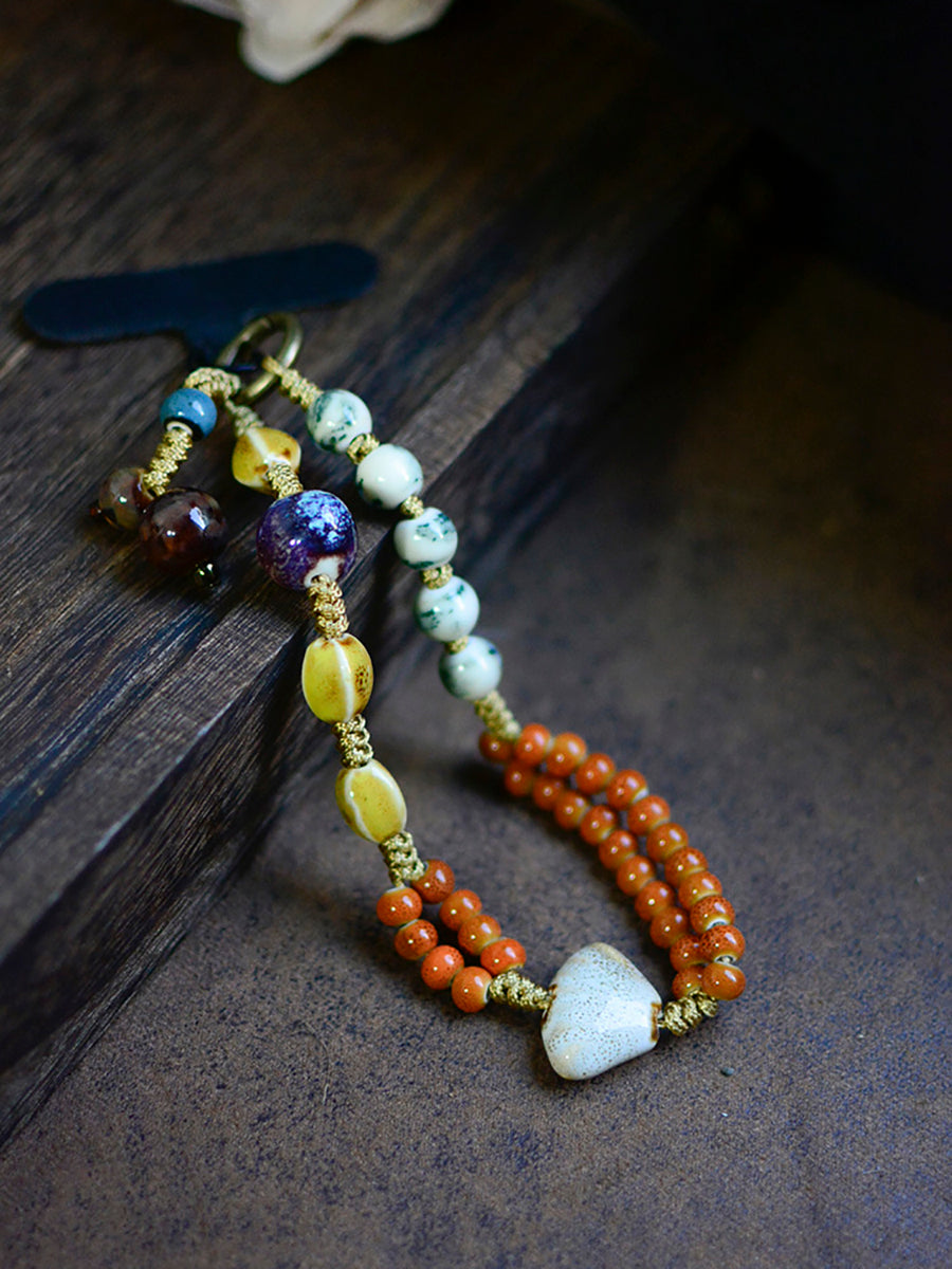 Colorful Beads Weave Wrist Chain