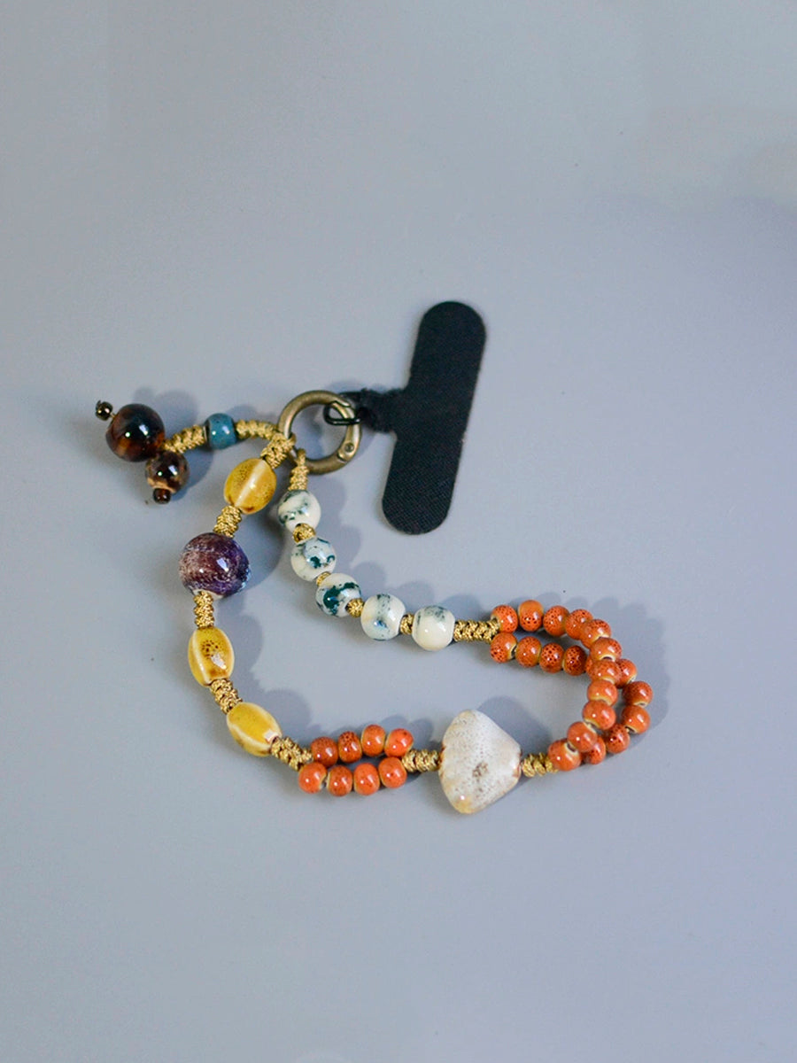 Colorful Beads Weave Wrist Chain