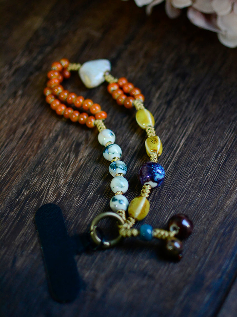 Colorful Beads Weave Wrist Chain