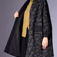 Women Autumn Vintage Flower Spliced V-Neck Coat