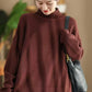 Women Autumn Casual Half Turtleneck Knit Pullover Sweater