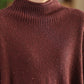 Women Autumn Casual Half Turtleneck Knit Pullover Sweater