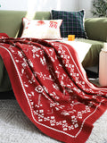 Chirstmas Winter Cartoon Knit Soft Blanket