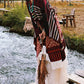 Women Ethnic Colorful Knit Tassel Travel Warm Shawl Scarf