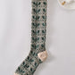 6 Pairs Women Artsy Floral Jacquard Cotton Long Socks