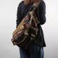 Women Vintage Plaid Leather Crossbody Bag