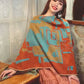 Women Ethnic Colorblock Warm Shawl Scarf