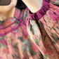 Women Autumn Vintage Stand Collar Flower Strap Dress