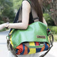 Women Retro Leather Spliced Crossbody Bag