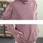 Women Winter Casual Stripe Cotton Turtleneck Sweatshirt