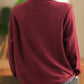 Women Winter Casual Colorblock Half-Turtleneck Sweatshirt