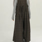 Women Vintage Plaid Wide-leg Loose Jumpsuits