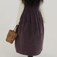 Women Autumn Casual Solid Corduroy Overall Dress