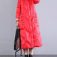 Women Winter Vintage Hooded Long Down Coat