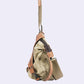 Women Casual Leather Canvas Spliced Shoulder Bag Crossbody Bag