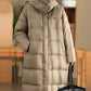 Women Winter Casual Hooded Long Down Coat