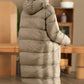 Women Winter Casual Hooded Long Down Coat