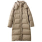 Women Winter Casual Hooded Long Down Coat