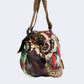 Women Fashion Flower Colorblock Large Capacity Shoulder Bag