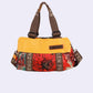 Women Fashion Flower Colorblock Large Capacity Shoulder Bag