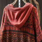 Women Autumn Casual Knit  Hooded Sweater