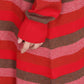 Women Autumn Artsy Stripe Turtleneck Knit Dress