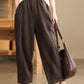 Women Winter Solid Spliced Padded Harem Pants