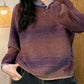 Women Autumn Casual Colorblock Half-Turtleneck Sweater