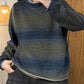 Women Autumn Casual Colorblock Half-Turtleneck Sweater