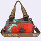 Women Retro Leather Flower Crossbody Bag Shoulde Bag